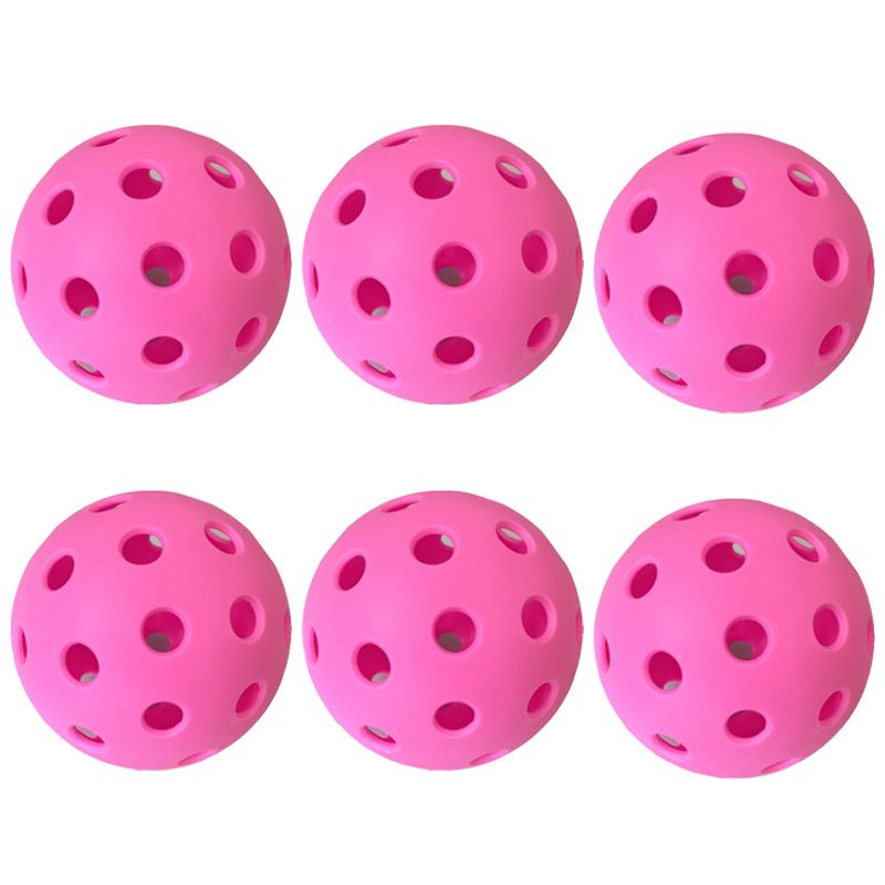 6 шт. Pickleball 74 мм прочный 40 отверстий уличный красочный Pickleballs тренировочный и развлекательный Paddle Ball для тренировочных видов спорта