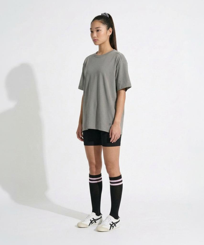 SPERRY Свободная футболка с круглым вырезом и коротким рукавом_Серая [Spru_0005]