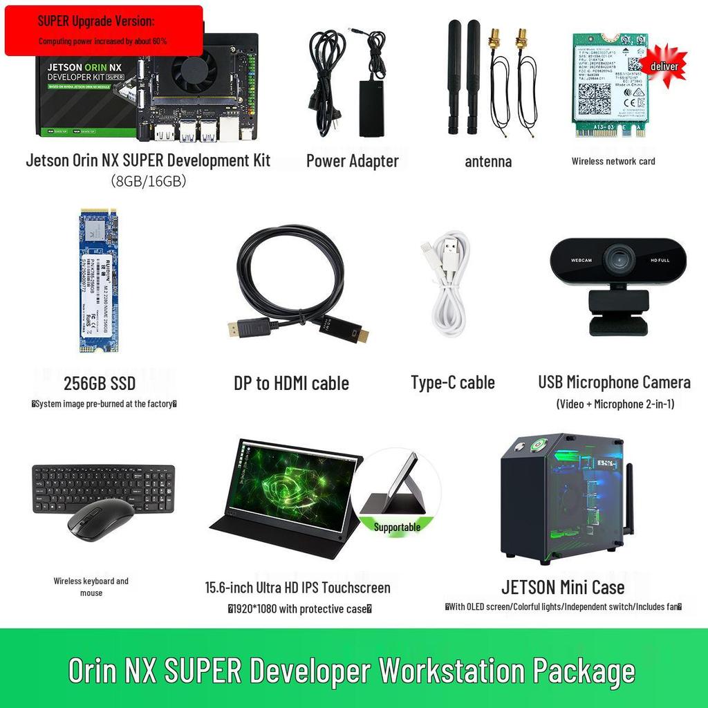 Набор для разработки ИИ-зрения Jetson Orin NX с ROS Core