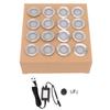 16 Pcs LED Deck Light Kit 10W 2800 To 3200K Warm White IP67 Waterproof Recessed LED Deck Lamp