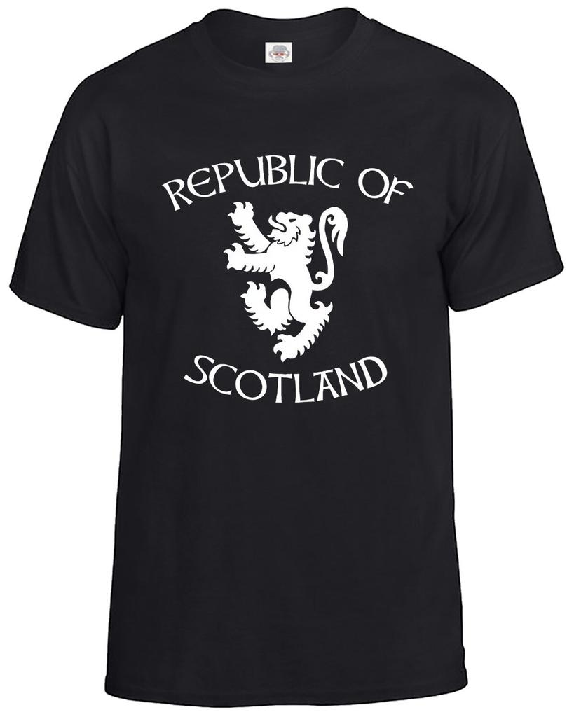 Casual Graphic Tee Unisex Republic of Scotland T-Shirt Men's Scottish Independence Referendum Gift Tee Top