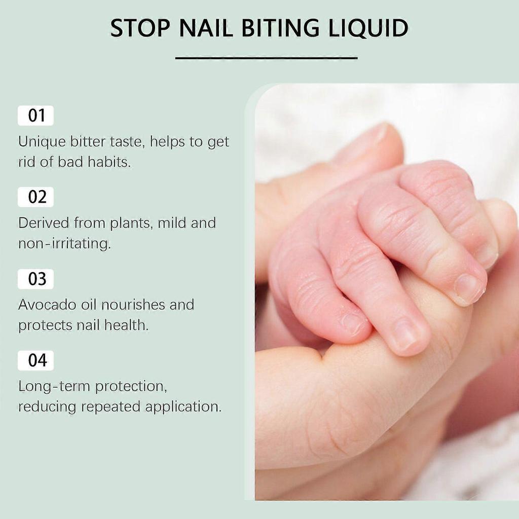 Limited time!!Wiieey Anti-Biting Nail Care Bitter Solution, Gentle Ingredients, Bitter Agent To Prevent Children From Thumb-Sucking And Nail Biting