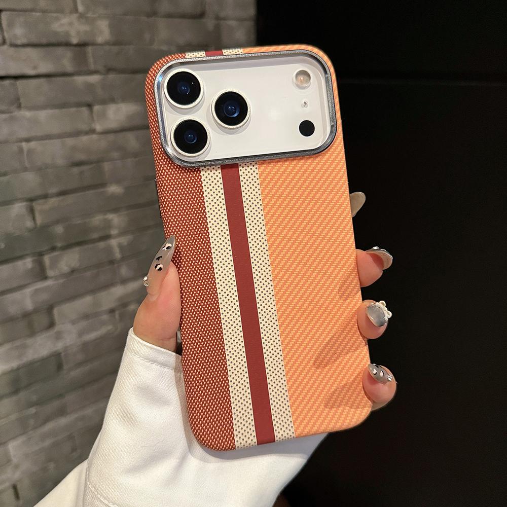 Роскошный Премиальный Чехол из Углеродного Волокна Для iPhone 17 Air 16 15 14 Pro Max Plus С Магнитным Узором Из Сплава Защитная Крышка Рамки Объектива