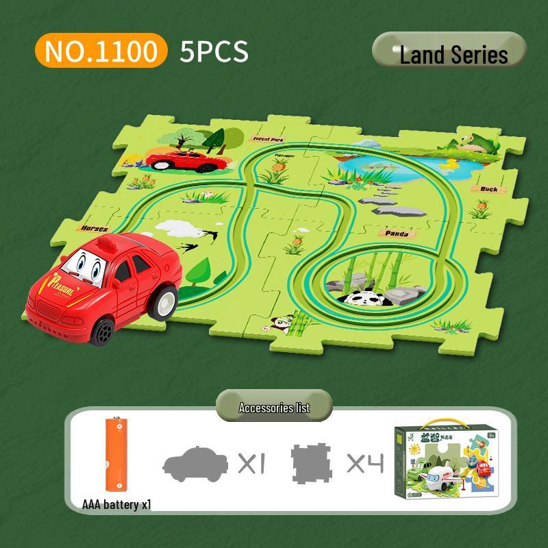 Hot-Selling DIY Electric Puzzle Car and City Map Toy for Children