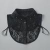 Women'S Fake Collar Lace Fake Neck Shirt Collar With Decorative Crew Neck Sweater Shirt Fake Collar
