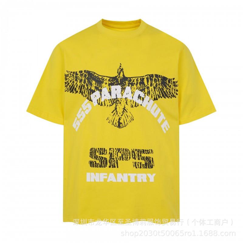 Sp5der 3D Puff Print Graphic Tee Men Loose Fit Cotton Short Sleeve T-Shirt Casual Wear