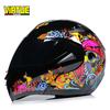 VIRTUE Motorsport Electric Non Motorcycle Helmet Men's Half Helmet Double Lens Full Helmet Running Helmet Carbon Fiber Pattern Road