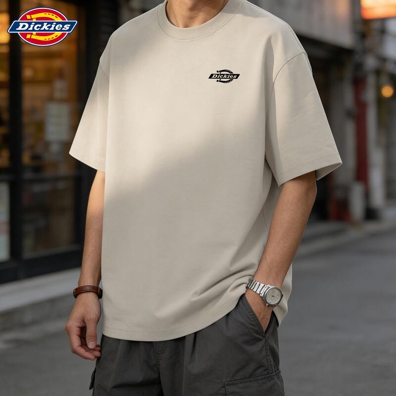 Мужская хлопковая футболка Dickies свободного кроя, плотная