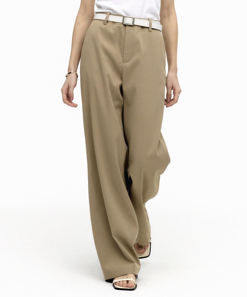 MONGDOL Essential Straight Pants Beige Mdpt051Beige