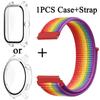 Чехол+ремешок для часов Huami Amazfit GTR 4 3 Pro 42 мм 47 мм GTR2 Stratos Pace нейлоновая петля сменный ремешок браслета Correa