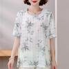 4XL-8XL Большие размеры Элегантные блузки для женщин Летняя одежда Топы больших размеров Женские повседневные рубашки с коротким рукавом
