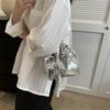 Trendy Chain Bucket Bag 2023 Summer New Sequin Shoulder Bag Street Fashion Commuter Crossbody Bag