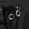 Sterling Silver Ag925 Earrings European And American Fashion Ladies Temperament All-match Smart Luxury Brand Monaco Jewelry