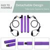 Pilates Bar Kit with Resistance Band, Adjustable Portable Pilates Bar with Foot