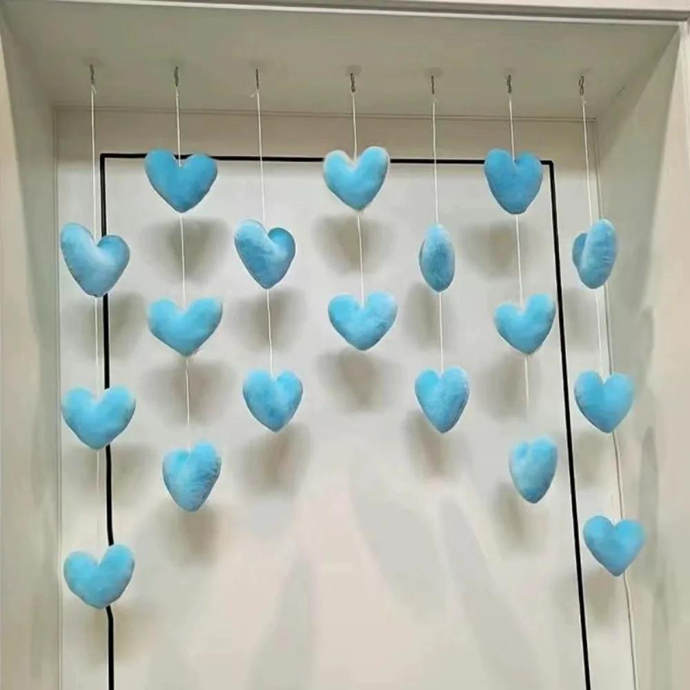 Занавеска в форме сердца Элегантный корейский стиль Нитяной кулон для комнаты девочки Дверная перегородка Подвесное украшение