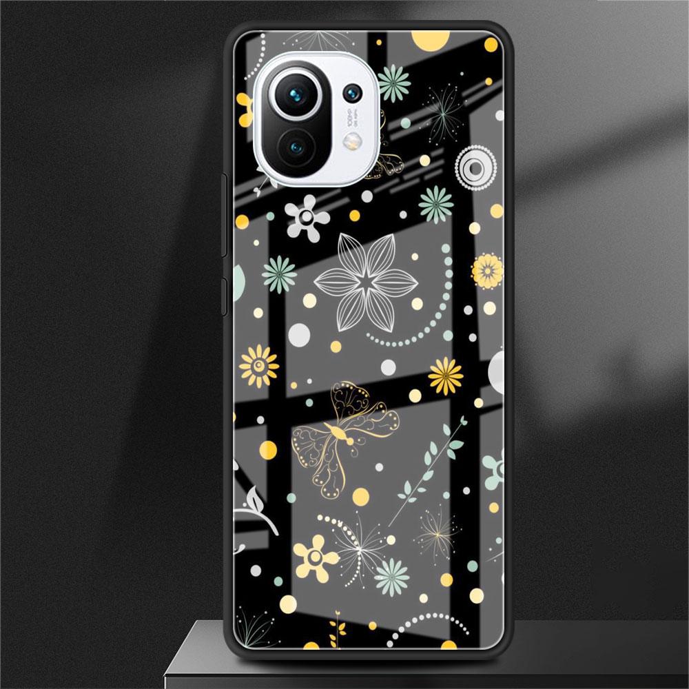 Moon Astronaut Glass Case For Xiaomi Poco X3 NFC 11 Lite 11T F3 M3 For Redmi Note 11 10 9 8 Pro 10S 9S 9A 9C Phone Cover