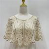 Vintage Sequin Short Cape Beaded Decoration Party Short Cover Up Dress