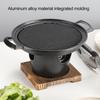Mini BBQ Alcohol Stove Grill Japanese One Person Cooking Oven Non-Stick Outdoor BBQ Plate for Camping Picnic Multifunctional BBQ Tools