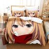 Toradora Bedding Set Single Twin Full Queen King Size Bed Set Adult Kid Bedroom Duvet Cover Sets 3D Print Anime Bed Sheet Sets