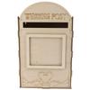 DIY Wooden Wedding Mailbox Post Box with Lock Key for Reception Wedding Anniversary Party