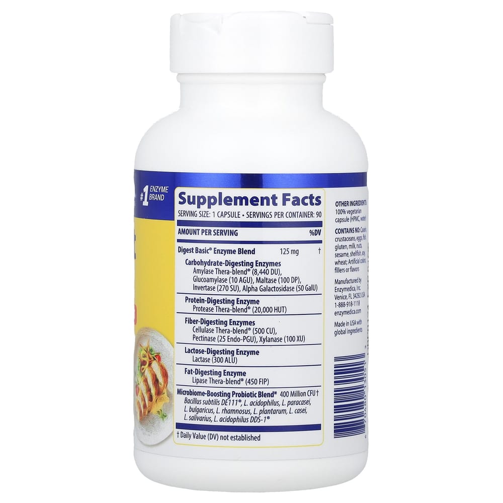 Enzymedica Digest Basic + Probiotics Capsules 90 Counts