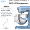Спиральный крюк для теста на замену для миксера Kitchen Aid - Покрытый крюк для теста для K5SS K5A KSM5 KS55 Pro 600, Насадка для теста для стационарного миксера Kitchen aid Lift Stand