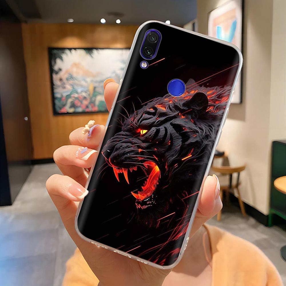 Мягкий чехол для Xiaomi Redmi Note 7 Чехол Цветы Мягкий ТПУ Силиконовый Чехлы для Телефона на Redmi Note7 Pro Защитная Задняя Крышка Fundas