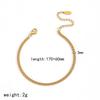 18K Gold Stainless Steel Chain Bracelet - Elegant DIY Jewelry for Women