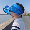 Кепки-козырьки с вентилятором, USB-зарядкой, для мальчиков и девочек, с защитой от УФ-лучей на большой площади, для детей, с регулируемой эластичной застежкой, ST1071