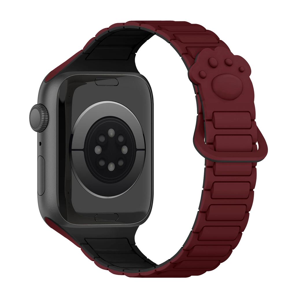 Magnetic Silicone Small claws Strap for Apple watch Bands Ultra 3 49mm 38mm 46mm 45mm 40mm 42mm 41mm correa Bracelet iWatch 11 10 SE 9 8 7 6