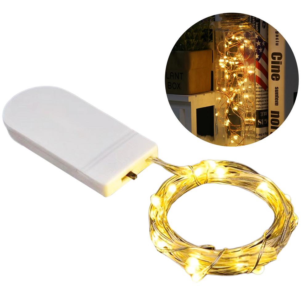1M 10LED String Lights Waterproof Led Copper Wire Fairy Lights Battery Operated DIY Wedding Party Christmas Decoration Lights
