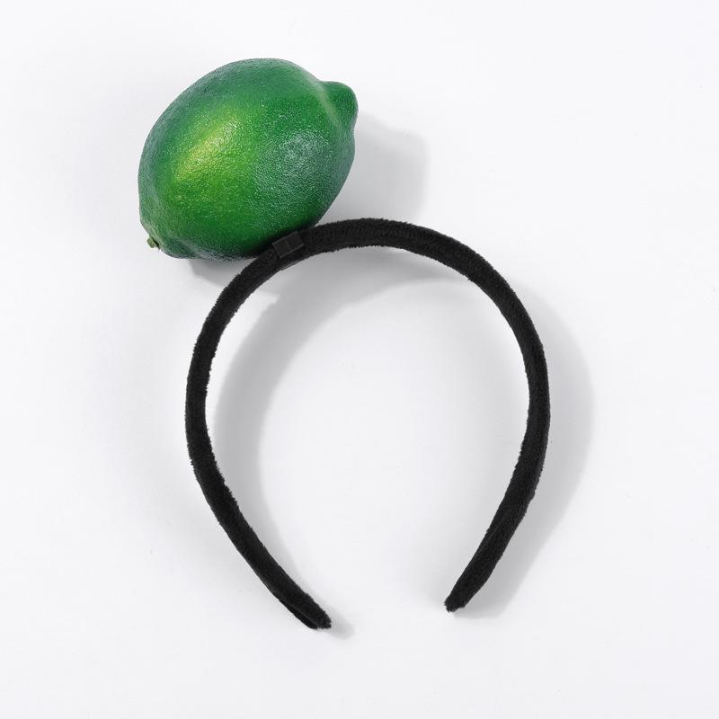Креативные 3D-ободки для волос с овощами: Аксессуары для волос из моркови, перца, баклажана и зеленых овощей для женщин