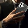 Чехол Apple iPhone 17 Pro Max из кожи с узором под змею, противоударный, ретро