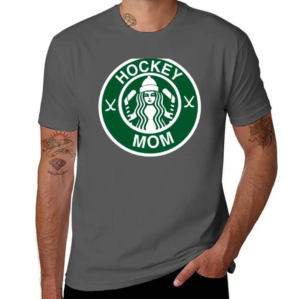 Hockey mom TShirt korean fashion boys animal print big and tall t shirts for men