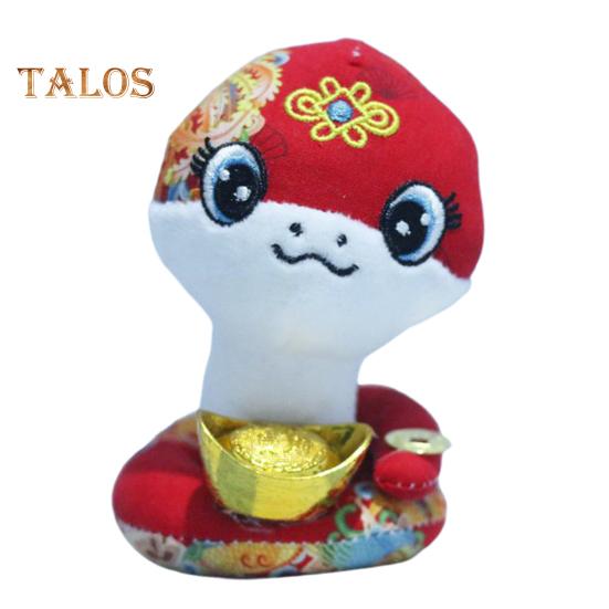 Китайский Новый год плюшевая змея 2025 Зодиак счастливая змея фигурка мягкие игрушки талисман кукла игрушка для весеннего фестиваля подарки