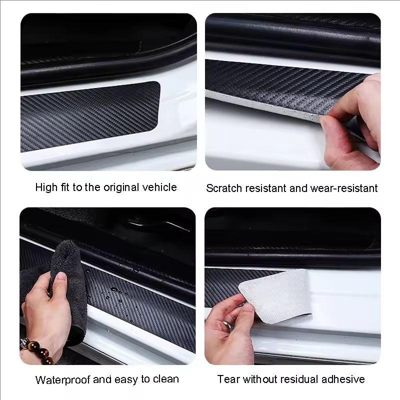 1/4/5Pcs Car Door Sticker Threshold Anti Scratch Decal Accessories For Volvo Xc60 Xc90 V40 V60 S60 V50 V90 S80 C40 XC40 Rdesign