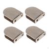 4pcs Glass Shelf Support Brace Bracket Semi-Circular Degree