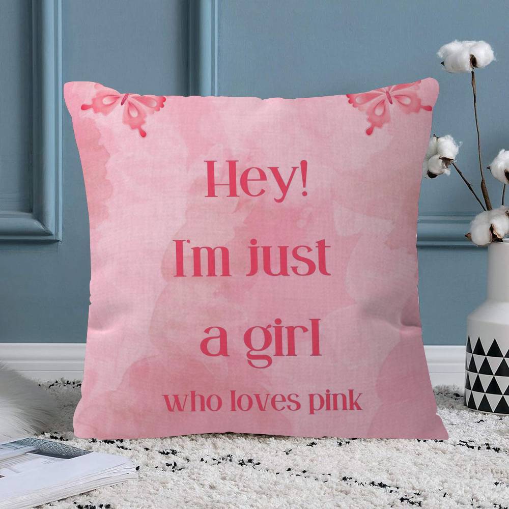 Trendy Pink Cushion Cover Pillowcase Upholstery Sofa Throw Pillow Home Decor Pillowcas
