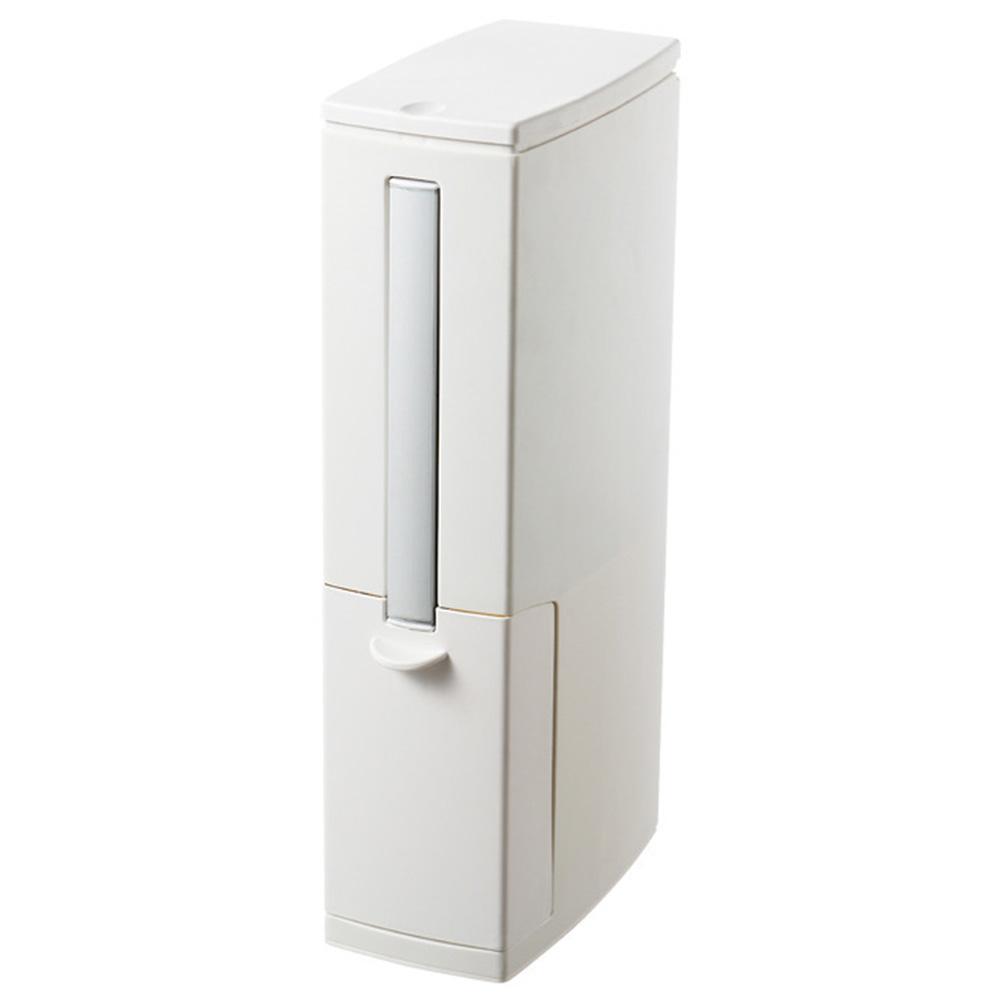 2 In 1 Integrated Trash Can Toilet Brush Set Toilet Corner Trash Bin Cleaning Brush Covered Paper for Bathroom Accessories