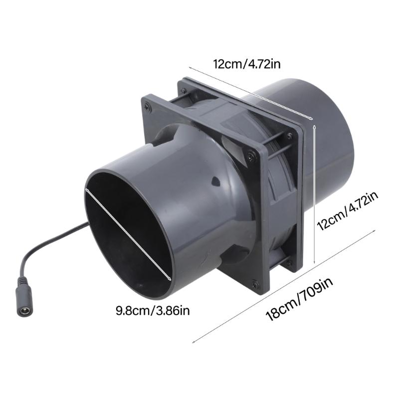 Высокопроизводительный вентилятор 12В для вентиляции со съемным корпусом из АБС-пластика для гроутентов, охлаждения серверов и DIY-применений