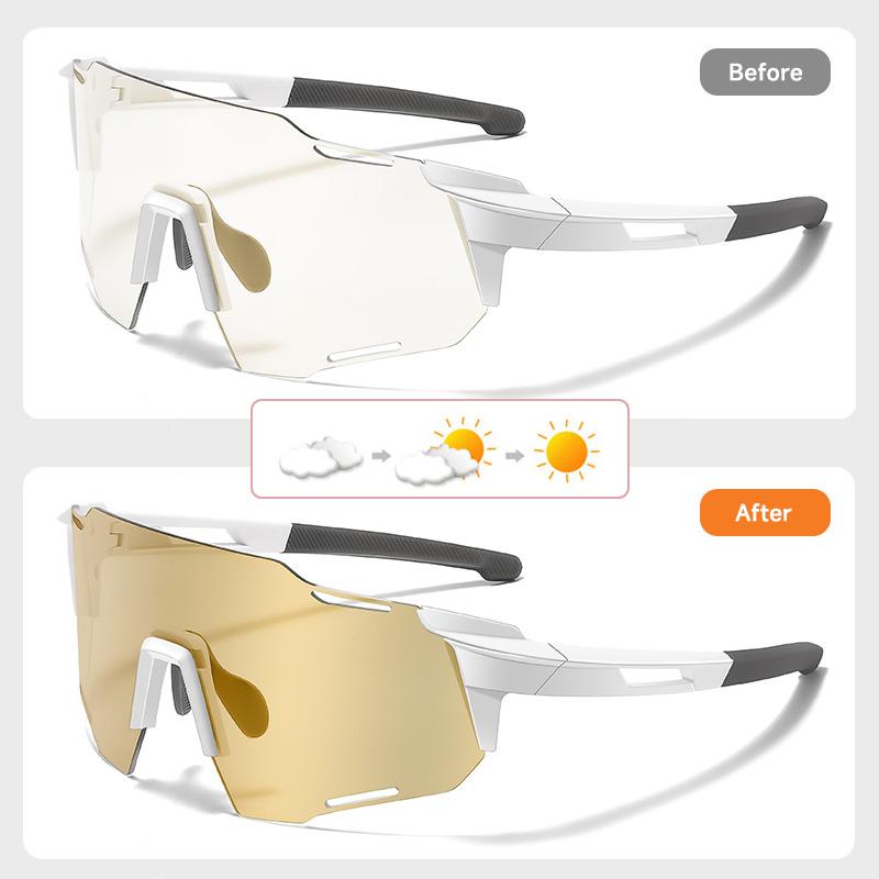 Photochromic Goggles Unisex Cycling Sports Eyewear Men Outdoor Day And Night Biking Glasses