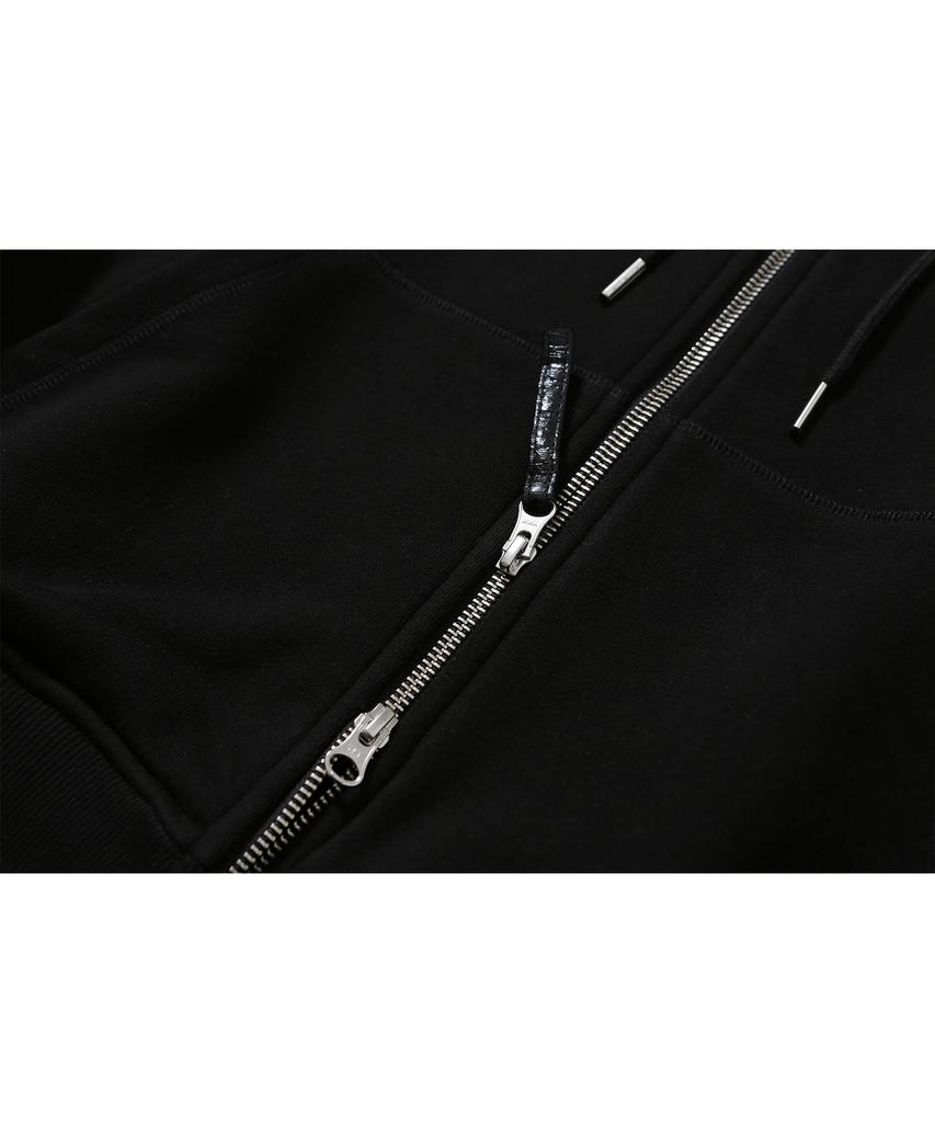 T.B.O.S Cut-Off Zip-Up Hoodie Black