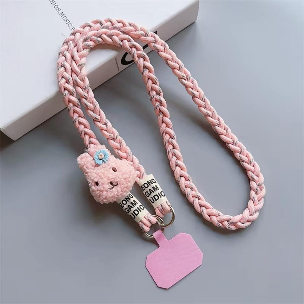 Anti Loss Mobile Phone Lanyard Woven Hanging Ornaments Outdoor Crossbody Neck Strap Women's Belts
