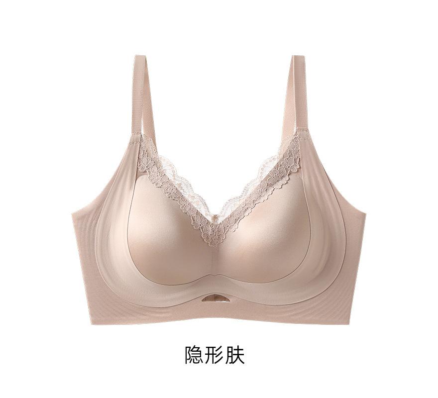 Thin breathable no steel ring seamless underwear small breasts gather anti-sagging bra women's bra close breasts