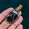 White buffalo turquoise pendant copper wire wearing pendant handmade jewelry original gemstone jewelry fashionable pendant gift for friend