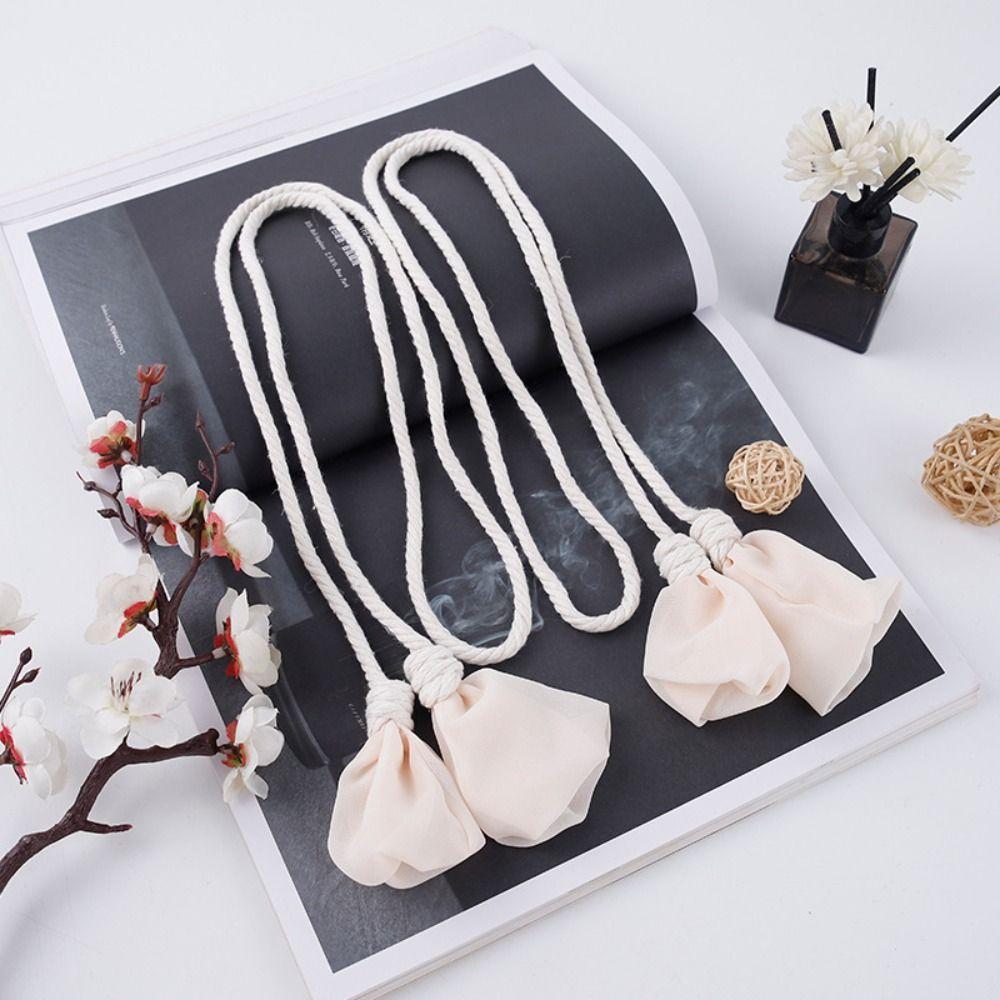 2PCS Elegant Curtain Tieback Minimalist Curtains Tie Rope Trendy Tulip Curtain Straps Home Decor