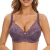 Comfortable Lace Bras with Chest Pad Solid Color Traditional Adjustable Cover Supernumerary Breast Everyday Wear Bras Women Supply