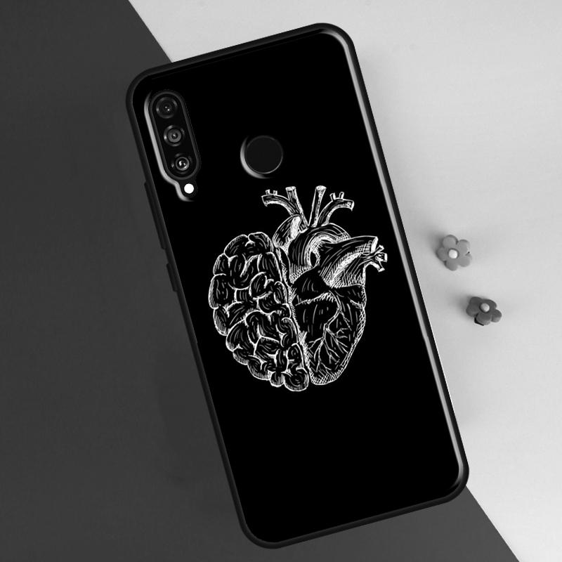 Медицинский чехол с изображением человеческих органов и сердца для Honor 50 8X 9X 10i, чехол для Huawei P30 P40 Lite P50 P20 Pro P Smart 2019 Nova 5T