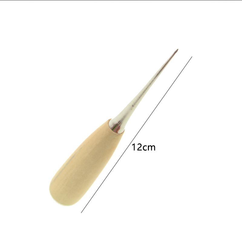 1PC Craft Tent Sewing Sewing Awl DIY Wooden Handle Hand Tools Stitcher Leather Manual Leather Tools AVE