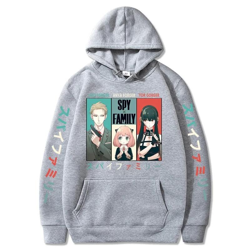 Autumn Anime Spy X Family Hoodie Anya and Bond Sweatshirt Hoody Tops Pullovers Hoodie Fleece Hoodies Sweatshirt for Girls